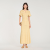 Robe longue maille strassée